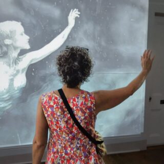 Call and response
In front of Hallucination Engine an interactive projection
From my show, Thermal Shutdown at Antenna Gallery