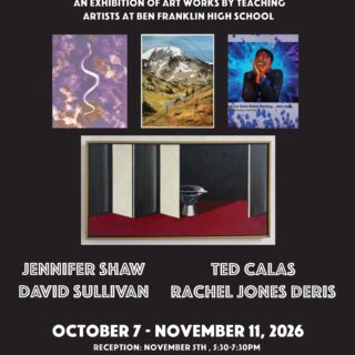 I am in a show with the wonderful visual arts faculty of Ben Franklin HS at the LSU UNO gallery. come on by.